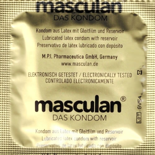 Masculan «Gold» 10 goldfarbige Kondome mit zartem Vanilleduft