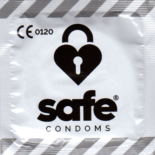 Safe «Just Safe» Condoms, 10 anatomical condoms with vanilla scent