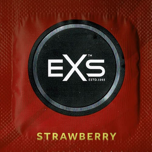 EXS Vorratsbeutel «Strawberry» 100 leckere Kondome mit Erdbeer Geschmack