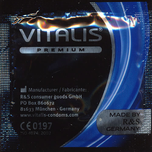 Vitalis PREMIUM «Natural» 100 Kondome für Safer Sex - Standardkondome, Maxipack
