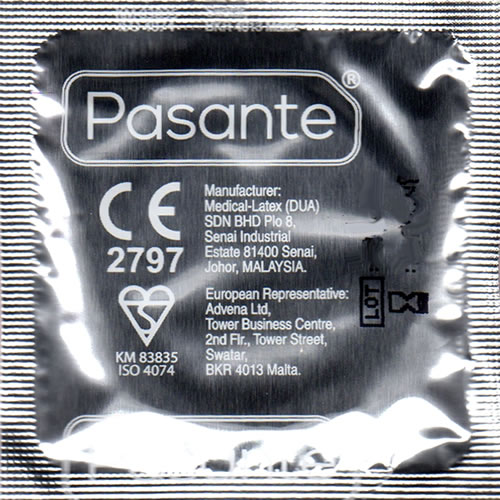 Pasante «Regular» (bulk pack) 144 anatomic condoms with especially large head