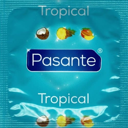 Pasante «Tropical Flavours» (Vorratspackung) 144 exotische Kondome mit tropischen Aromen