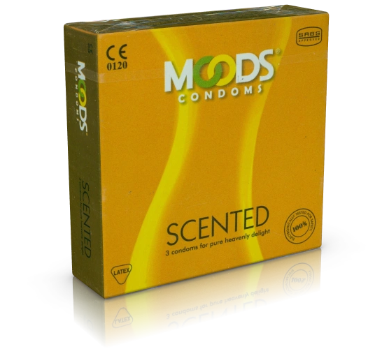 MOODS «Scented Condoms» 3 orientalische Kondome mit Blumen-Aromen