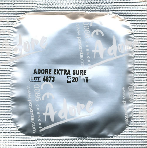 Adore «Extra Sure» 144 strong condoms for every position