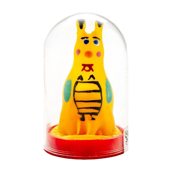 Novelty condom with figure «Bee» 1 piece, hand painted