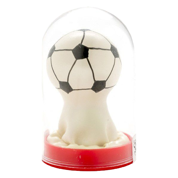 Novelty condom with figure «Football» 1 piece, hand painted