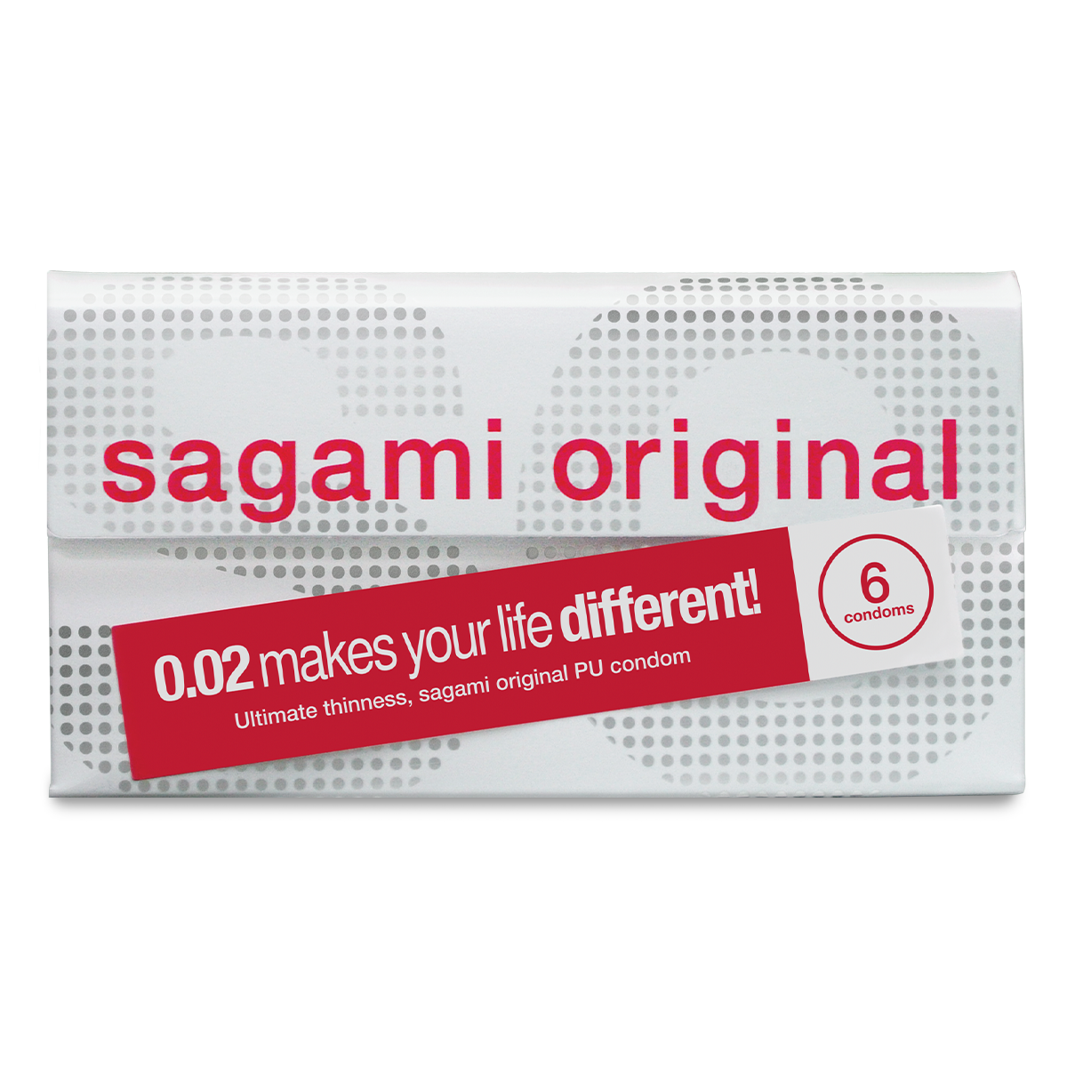 Sagami «Original 0.02» latexfrei, 6 ultradünne Kondome für Latex-Allergiker (6)