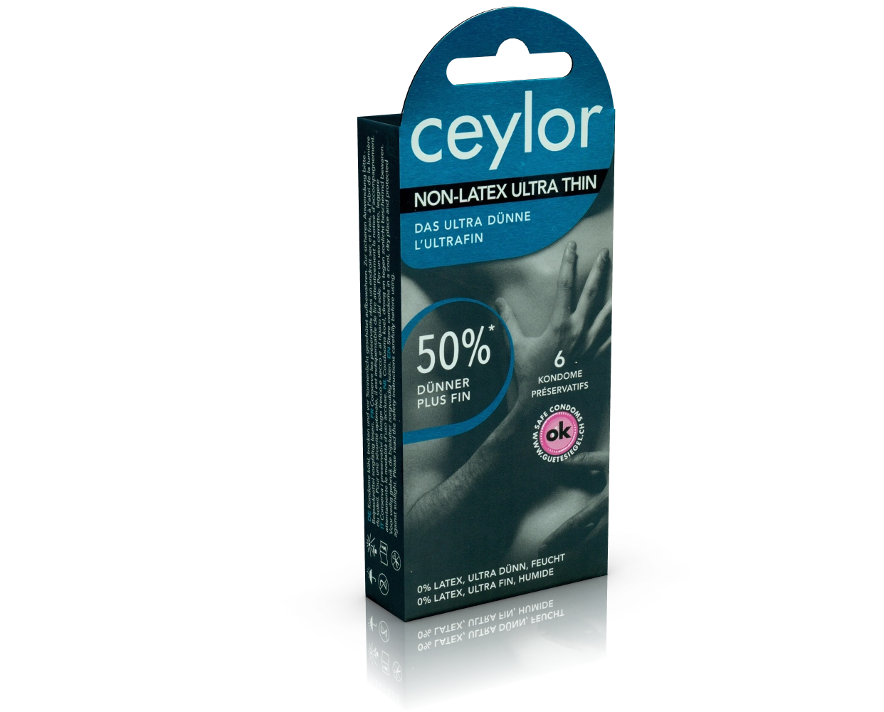 Ceylor «Non-Latex Ultra Thin» 6 ultradünne, latexfreie Kondome für Allergiker (50% dünner)