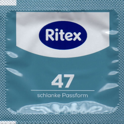 Ritex «47» Schlanke Passform (Slim Fit), 8 condoms with a slim fit for an especially safe feeling