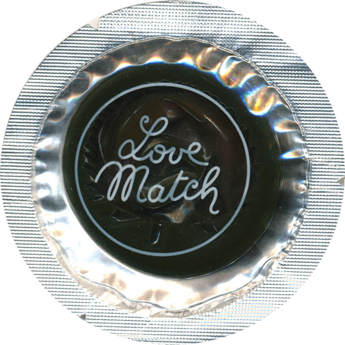 Love Match «Aromatizzato» 6 colourful condoms in circular foils