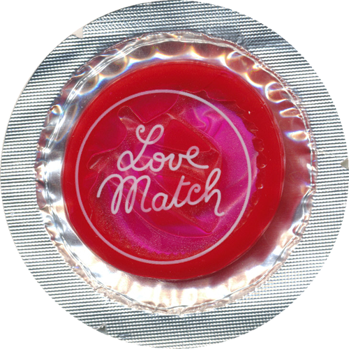 Love Match «Aromatizzato» 6 bunte, aromatisierte Kondome in Rundfolien