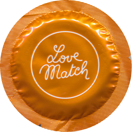 Love Match «Extra Large» 6 extra wide condoms in circular foils