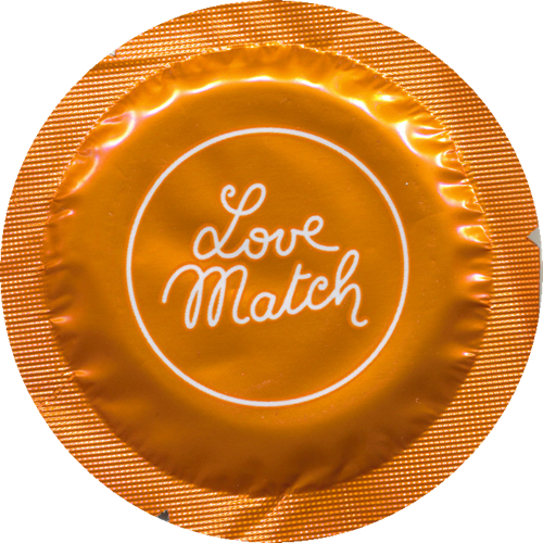 Love Match «Extra Large» 6 breitere Kondome in Rundfolien