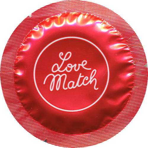 Love Match «Sottile» 6 fine condoms in circular foils