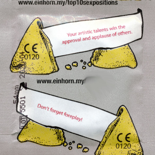 Einhorn Condoms: 7 vegan condoms in the chips bag, design «Bali»