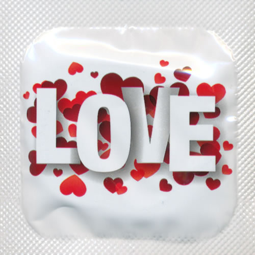 Pasante «Love» (Vorratspackung) 144 Motivkondome mit freizügiger Comfort-Form