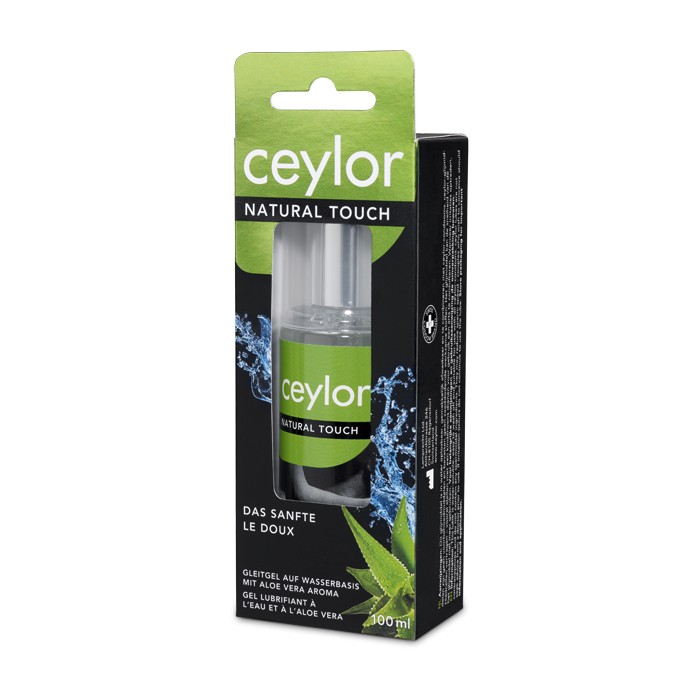 Ceylor «Natural Touch» 100ml gentle lubricant with aloe vera flavour - without animal ingredients, sachet