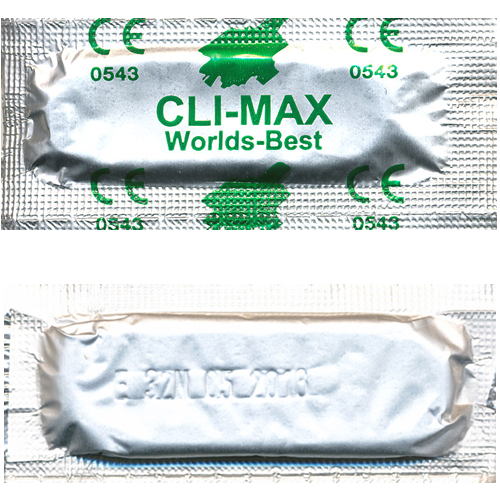 Worlds Best «Cli-Max Twin Form» 10 gerippt-genoppte Kondome mit raffiniert doppelt geformtem Ende