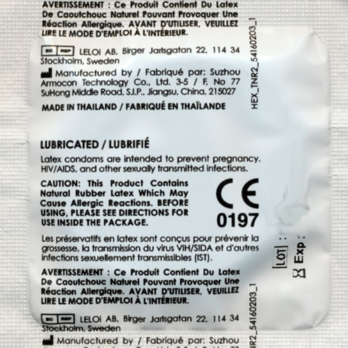 Lelo HEX™ «Original» die Kondom-Innovation mit revolutionärer Sechseckstruktur, 3 Stück (Probierpackung)