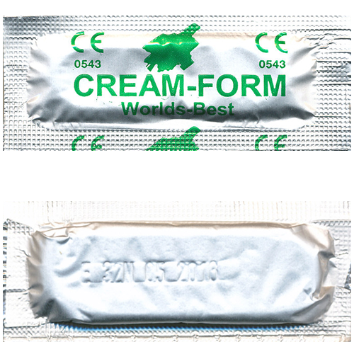 Worlds Best «Liberty Cream Form» 10 anatomical condoms from Denmark - with extra lubricant