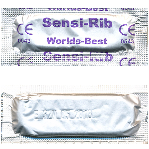 Worlds Best «Sensi-Rib Straight-Ribbed» 10 sanft stimulierende Kondome mit weichen Rippen