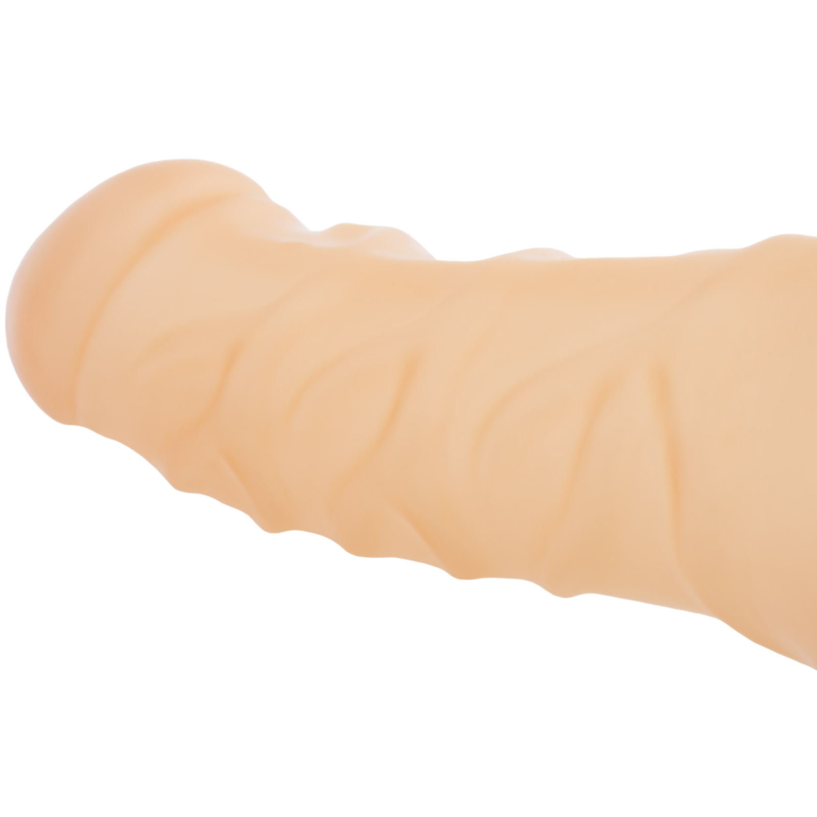 Toylie Latex Penis Sleeve «FRANZ» semi-transparent, with strong veins and molded scrotum - suitable for vegans