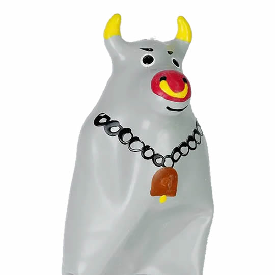 XL novelty condom with figure «Bull», 1 piece, hand-painted