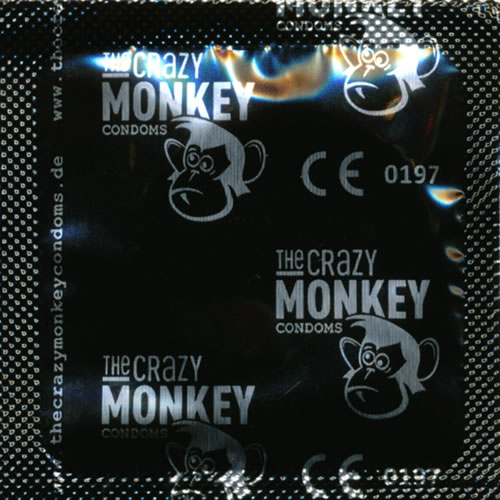 Crazy Monkey «X-Large» 3 large red condoms with strawberry flavour