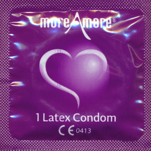More Amore «Fun Skin» 36 extra wet condoms with ribs and dots