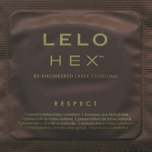 Lelo HEX™ «Respect XL» 12 large condoms with revolutionary hexagonal structure