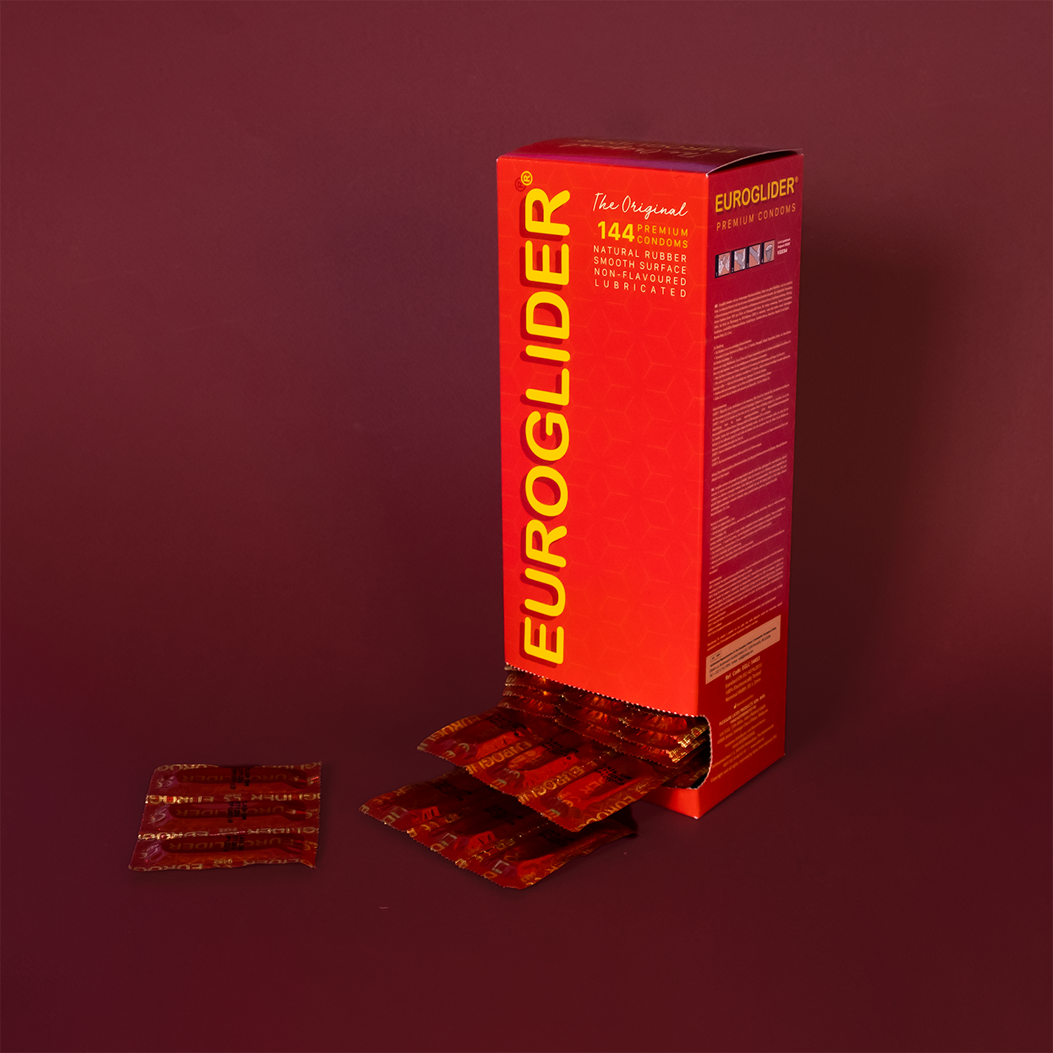 Asha «Euroglider» 144 durable and professional condoms