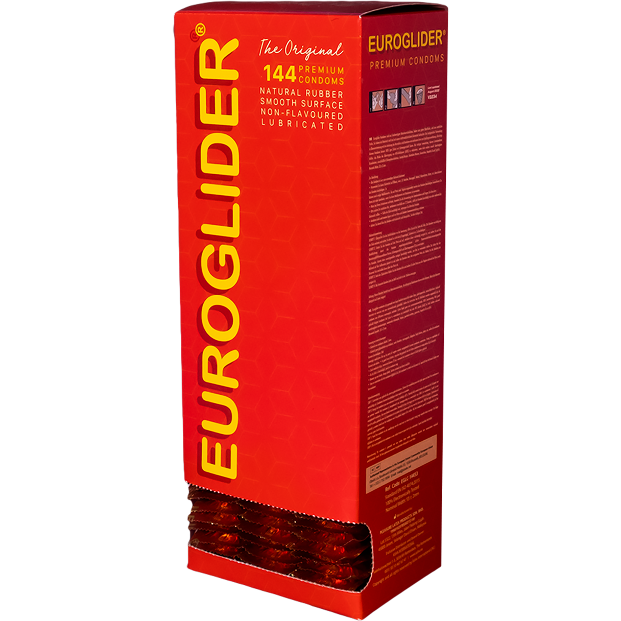 Asha «Euroglider» 144 durable and professional condoms