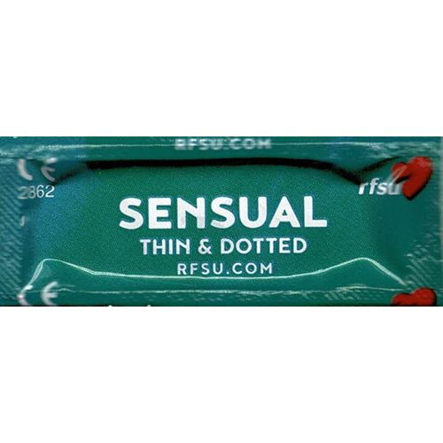 RFSU «Sensual» 10 anatomisch geformte, dünne Kondome mit Noppen zur Stimulation (2)