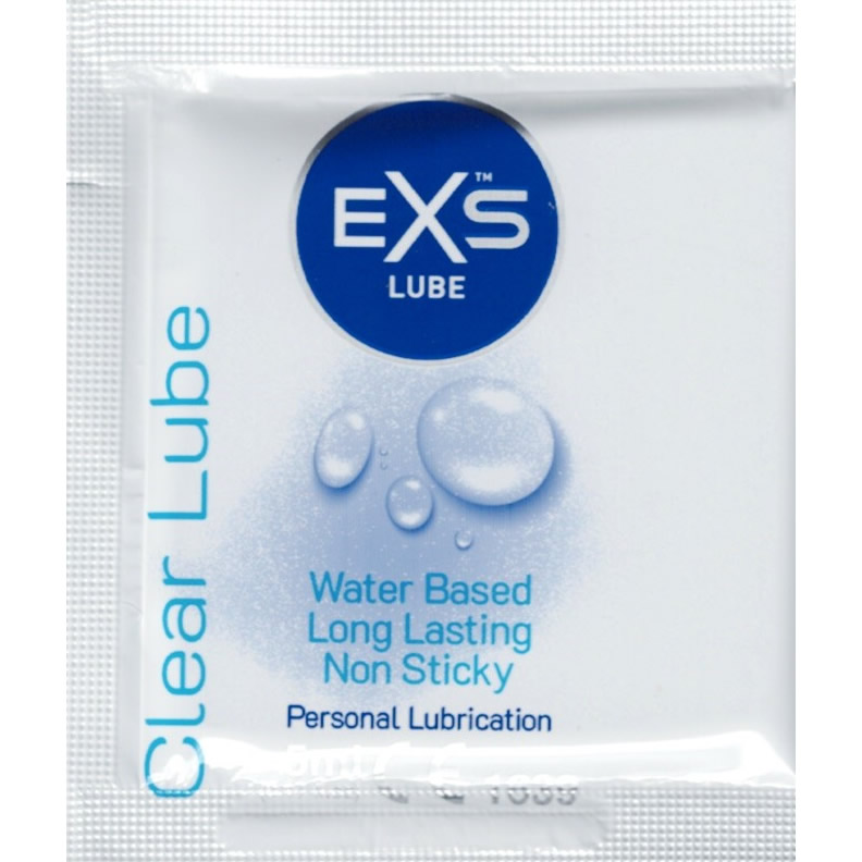 EXS Lube «Clear»100x5g Sachets, parabenfreies Gleitgel auf Wasserbasis