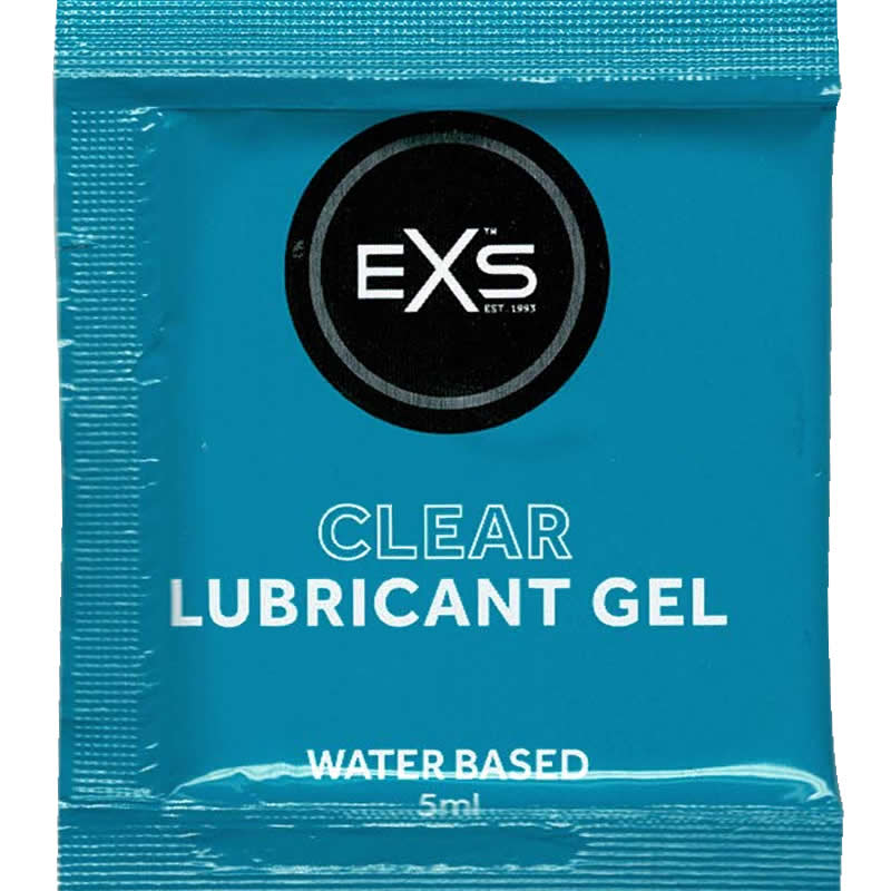 EXS Lube «Clear»100x5ml Sachets, parabenfreies Gleitgel auf Wasserbasis