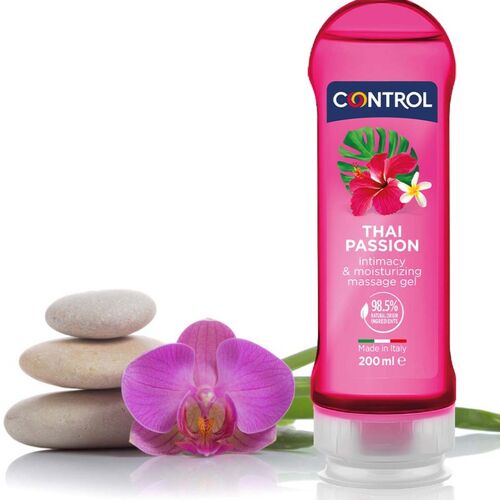 Control 2-in-1 «Thai Passion» Gleit- und Massagegel mit exotischem Duft, 200ml (1)