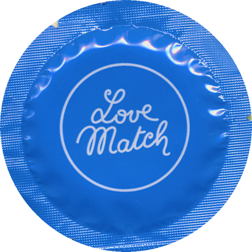 Love Match «King Size» 6 extra large condoms in circular foils