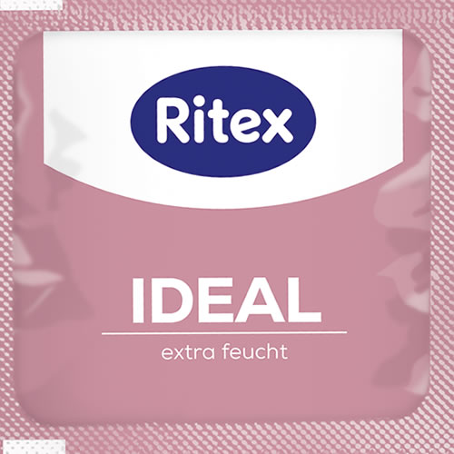 Ritex «Ideal» Extra Feucht (Extra Wet), 20 extra lubricant condoms with 50% more lubricant than standard condoms