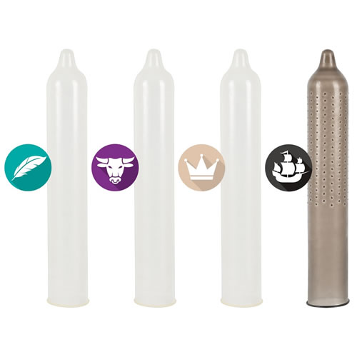 Secura «Test The Best» Sortiment mit 12 Secura-Kondomen (vier beliebte Sorten)
