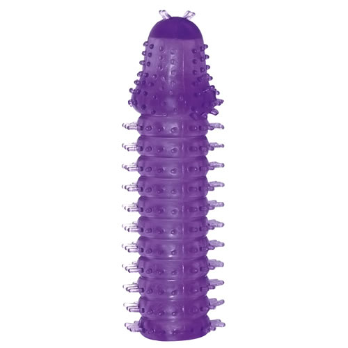 You2Toys «X-Tra Lust» penis sleeve with spikes and tingling dots (purple)