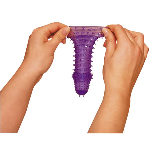 You2Toys «X-Tra Lust» penis sleeve with spikes and tingling dots (purple)