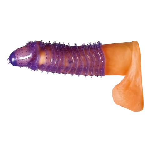 You2Toys «X-Tra Lust» penis sleeve with spikes and tingling dots (purple)