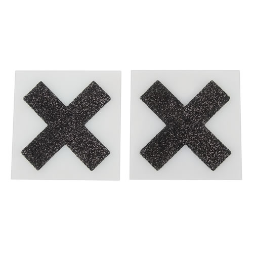 Cottelli «Nippel-Sticker», Zensurbalken / X (schwarz)