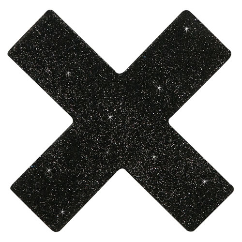 Cottelli «Nippel-Sticker», Zensurbalken / X (schwarz)