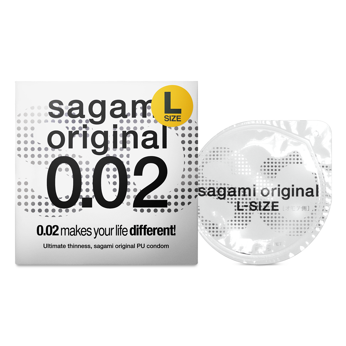 Sagami «Original L-Size» latexfrei, 1 überlanges Kondom für Latex-Allergiker