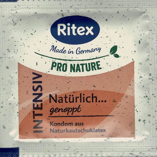 Ritex Pro Nature «Intensiv» 8 umweltfreundliche und nachhaltige Kondome mit Noppen