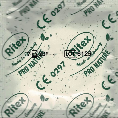 Ritex Pro Nature «Sensitiv» 8 natur-freundliche Kondome mit viel Feuchtigkeit und innovativer Verpackung aus nachwachsenden Rohstoffen