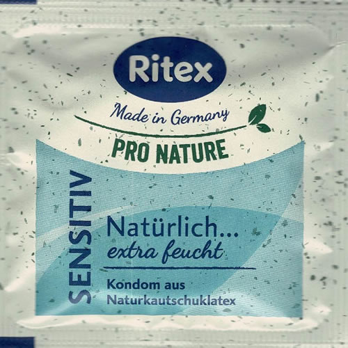 Ritex Pro Nature «Sensitiv» 8 eco-friendly and sustainable condoms with more lubricant