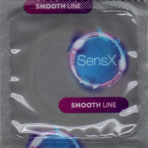 SensX «Smooth Line» 20 vegan condoms with improved shape and extra lubricant
