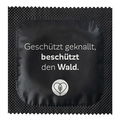 Kondome für's Klima «ReLeaf» 9 vegane Kondome plus eine gute Tat - jedes Kondom pflanzt einen Baum